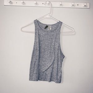 Gray crop top